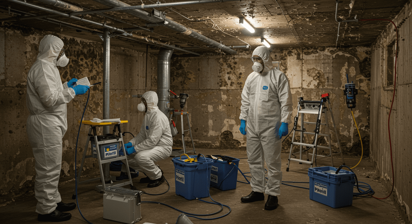 Mold Inspector Using Moisture Meter